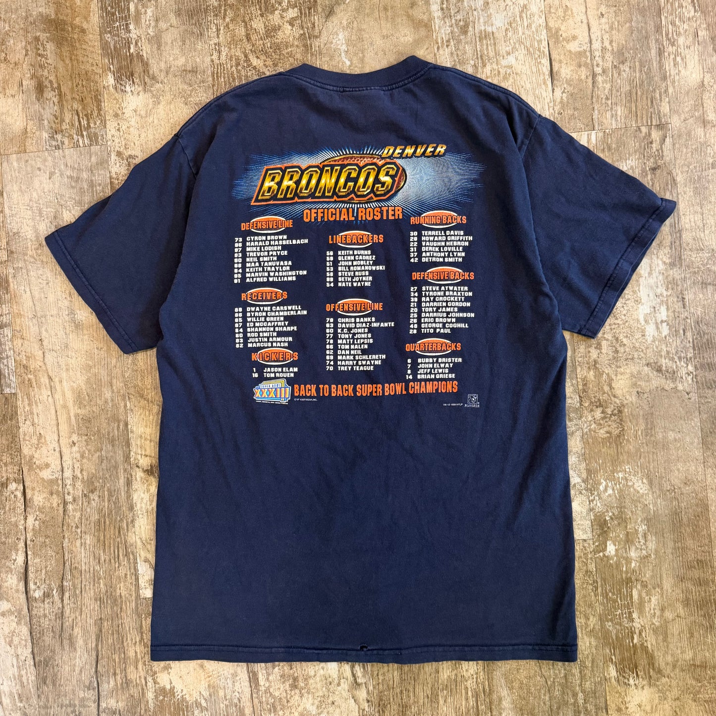 (M/L) Vintage 1999 Denver Broncos Champions Shirt
