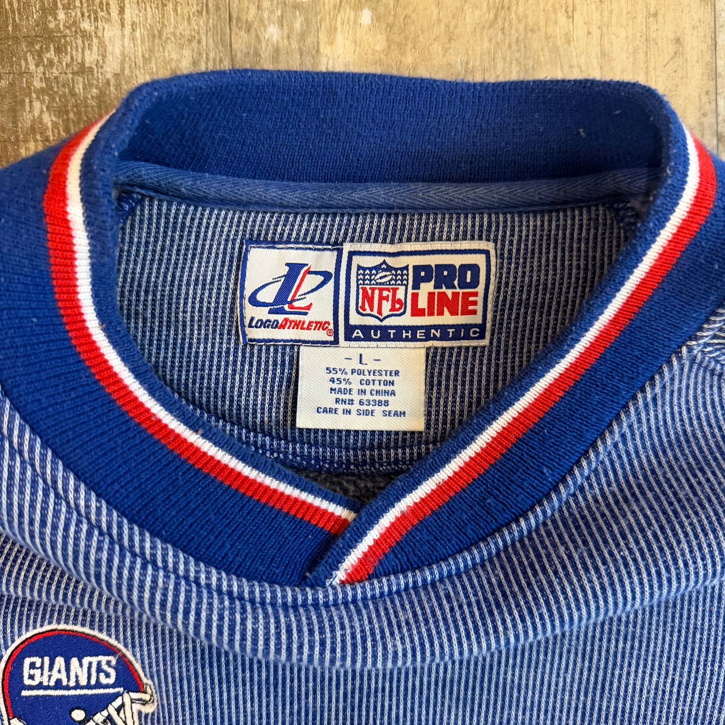 (L) Vintage 90s New York Giants Logo Athletic Crewneck