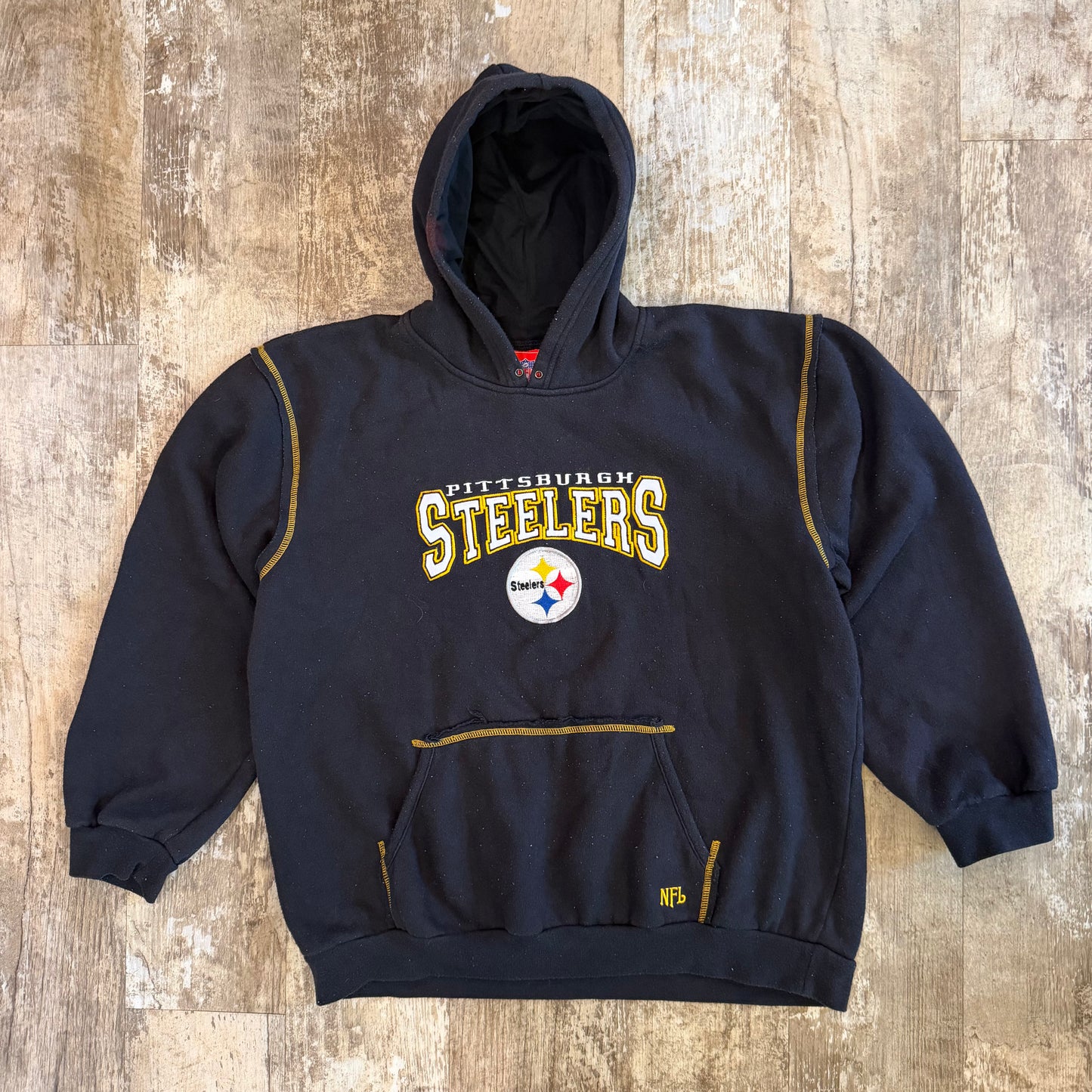 (M) Vintage 90s NFL Pittsburgh Steelers Hoodie
