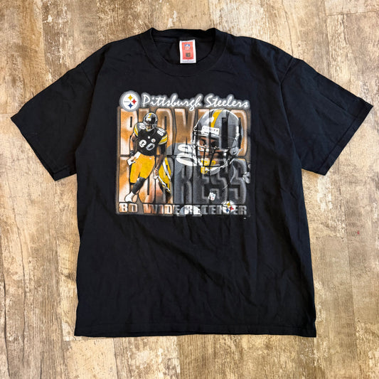 (XL) Vintage 2000s Plaxico Burress Pittsburgh Steelers NFL Shirt