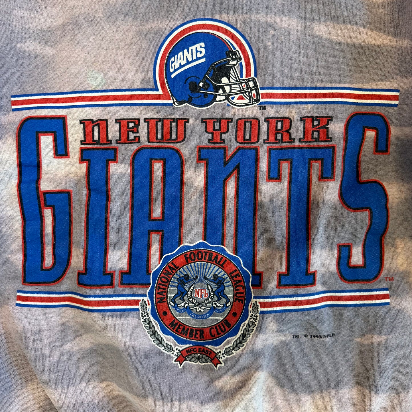 (S/M) Vintage 1993 New York Giants Bleached Nutmeg Crewneck