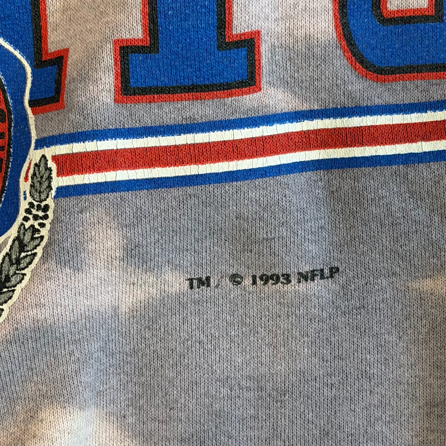 (S/M) Vintage 1993 New York Giants Bleached Nutmeg Crewneck
