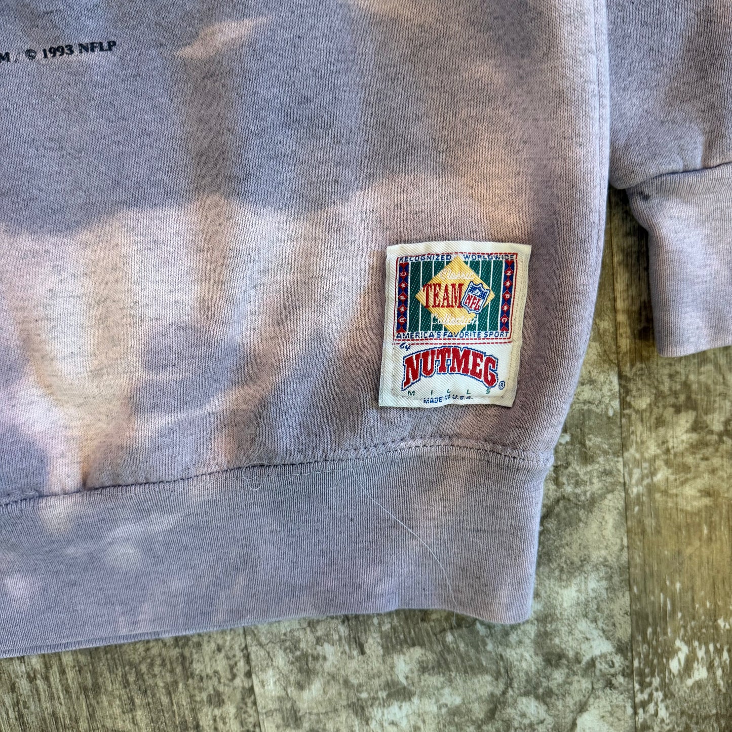 (S/M) Vintage 1993 New York Giants Bleached Nutmeg Crewneck