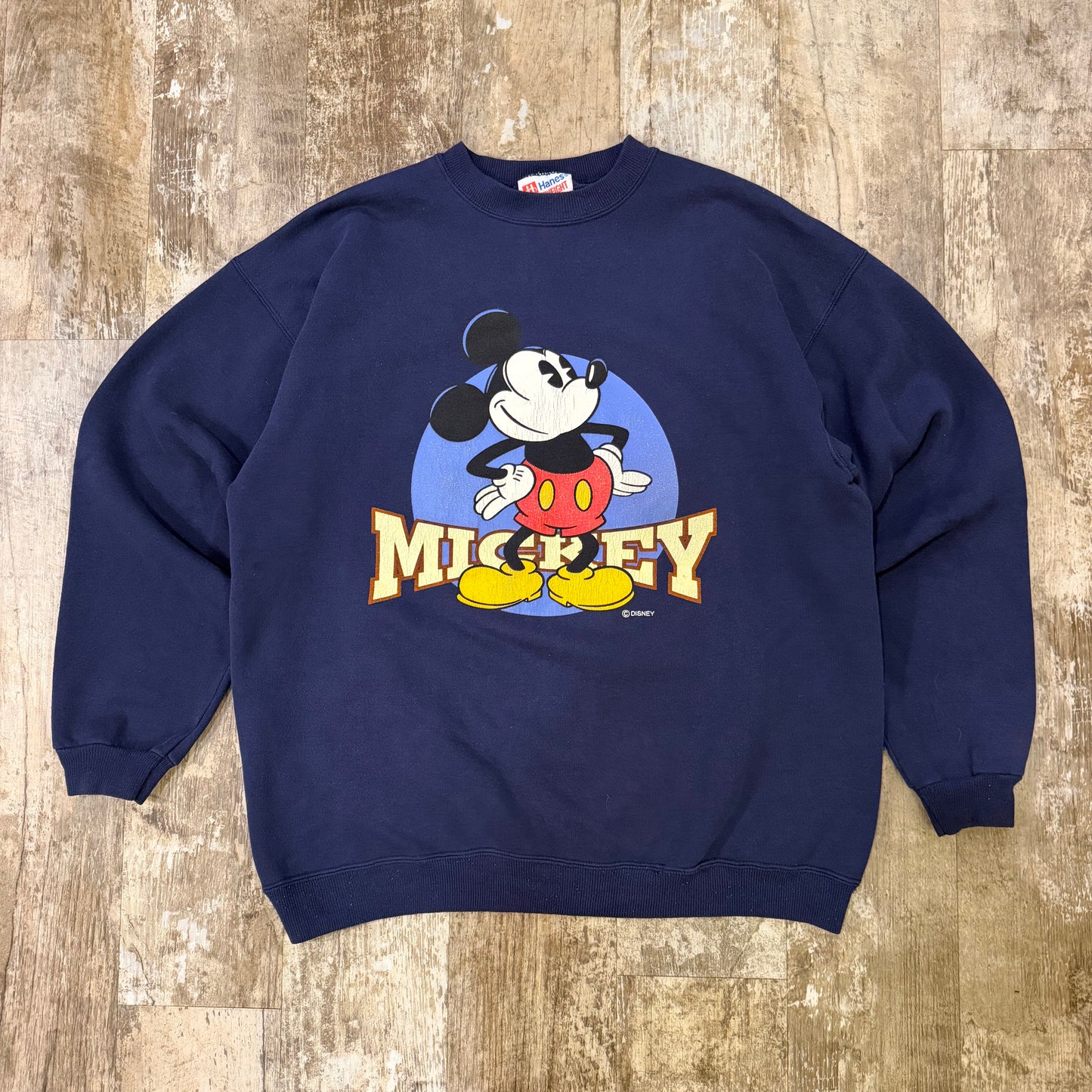 (XL) Vintage 90s Mickey Crewneck
