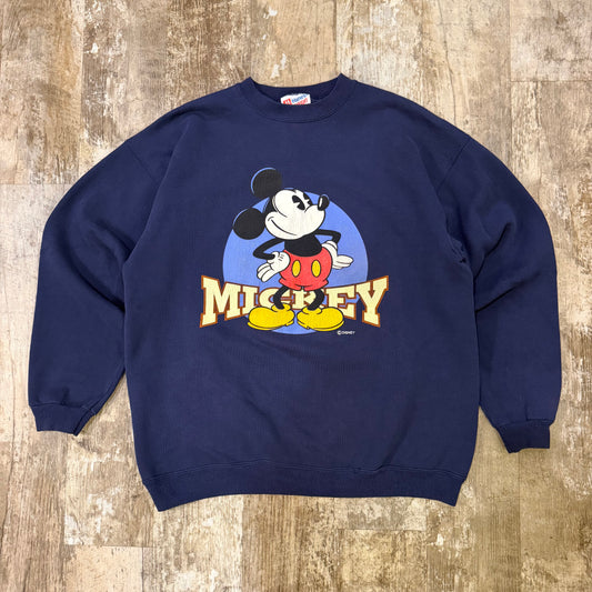 (XL) Vintage 90s Mickey Crewneck