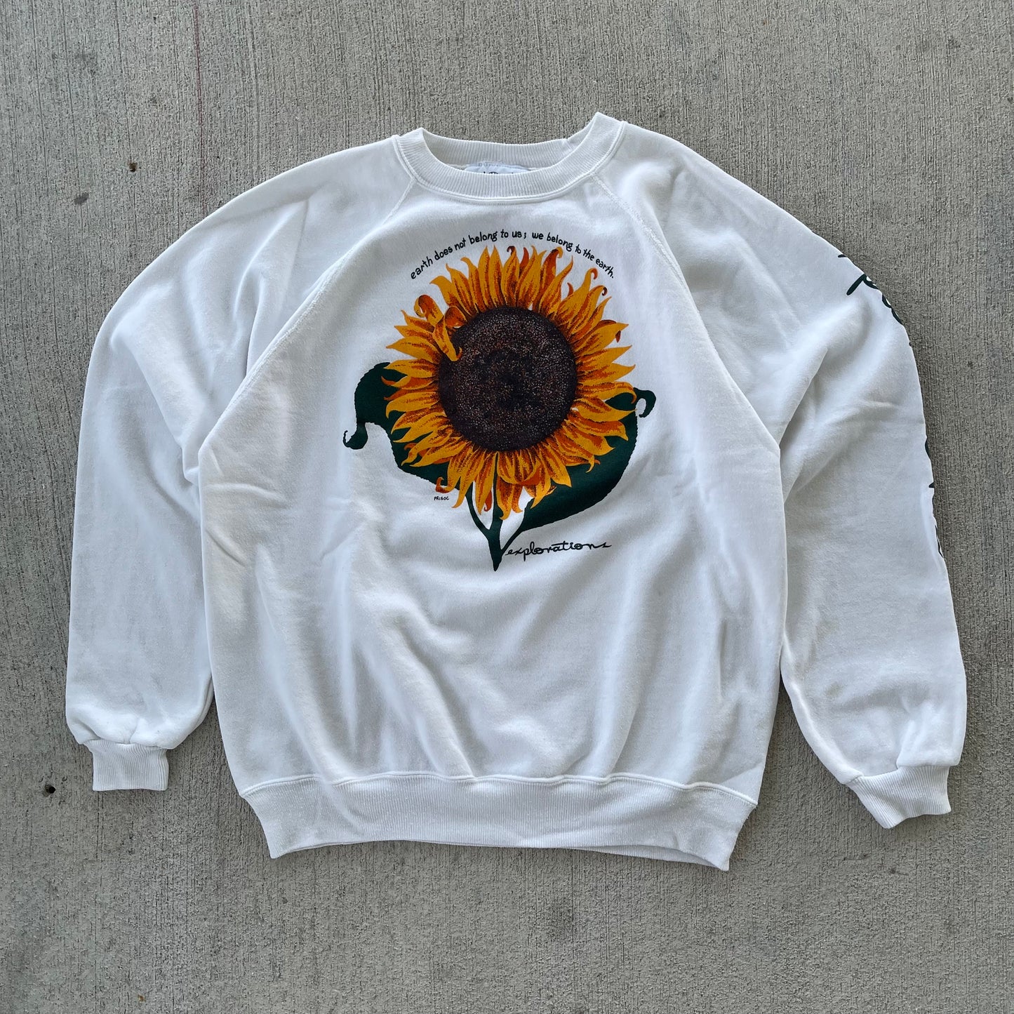 (M) 90s Sunflower Crewneck