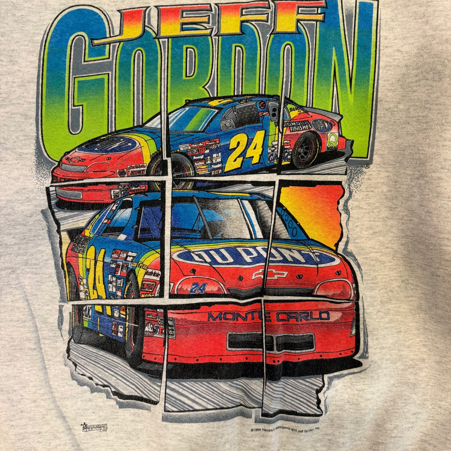 (M/L) 1996 Jeff Gordon Nascar "No One Else is Racing!" Crewneck