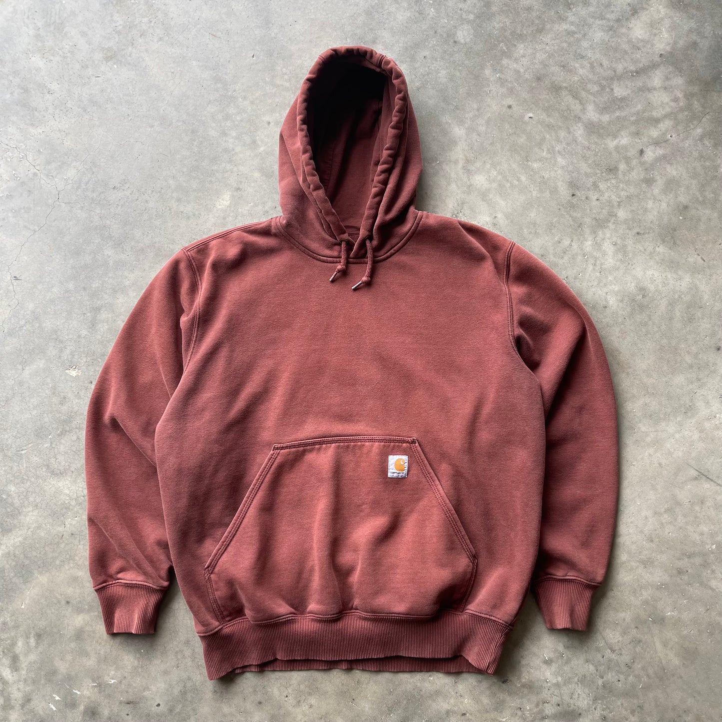 (L) Carhartt Rain Defender Brick Colored Hoodie