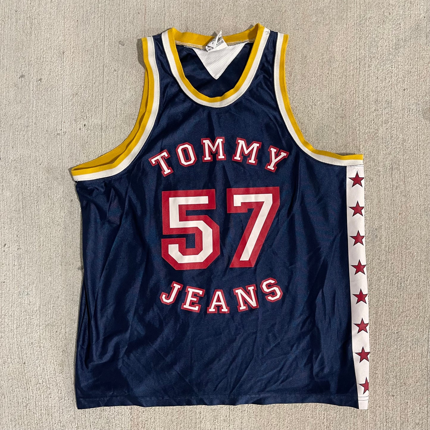 (L/XL) 90s Tommy Hilfiger Basketball Jersey