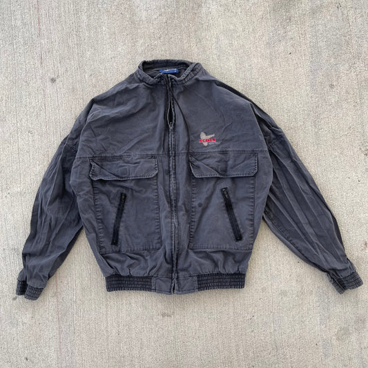 (S/M) 00s Grey Windbreaker Jacket