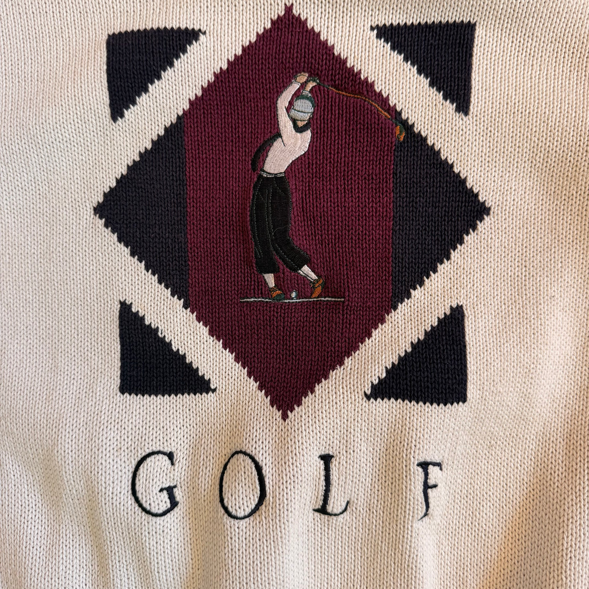 (L) Vintage 1992 U.S. Open Pebble Beach Golf Sweater