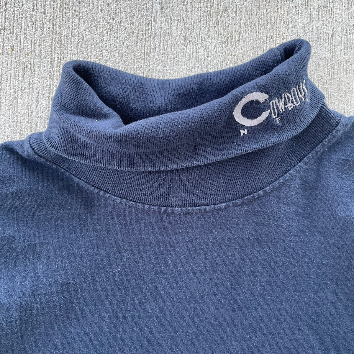 (M/L) 90s Dallas Cowboys Mock Neck Long Sleeve