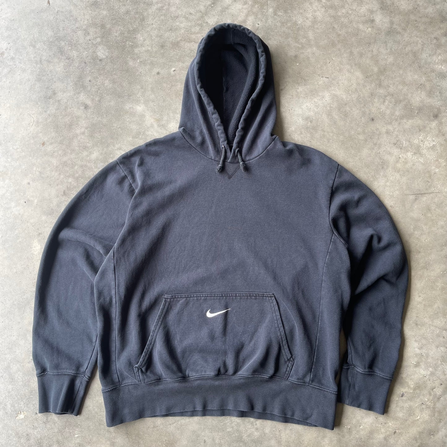 (L/XL) 00s Nike Center Swoosh Black Hoodie