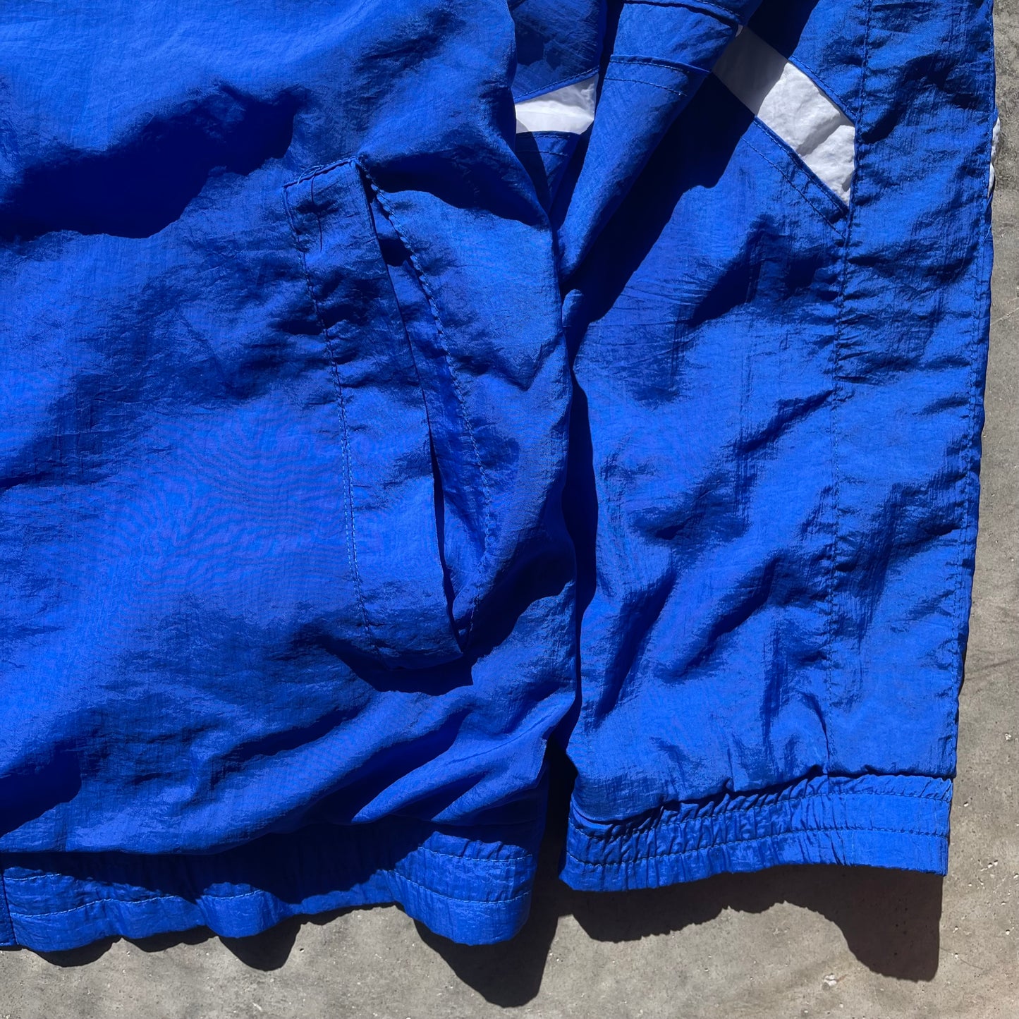 (L/XL) 90s Diadora Blue Soccer Windbreaker Jacket