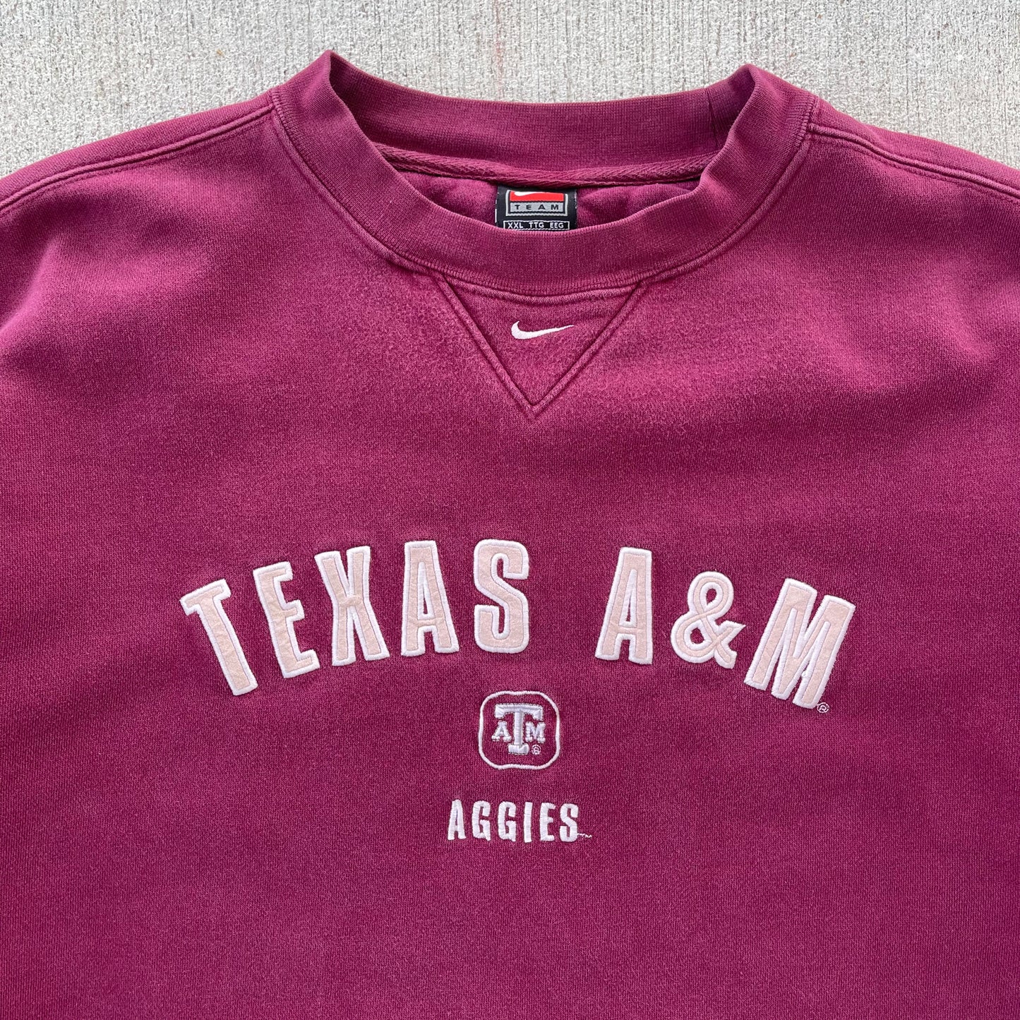 (2XL) 90s Texas A&M Nike Crewneck