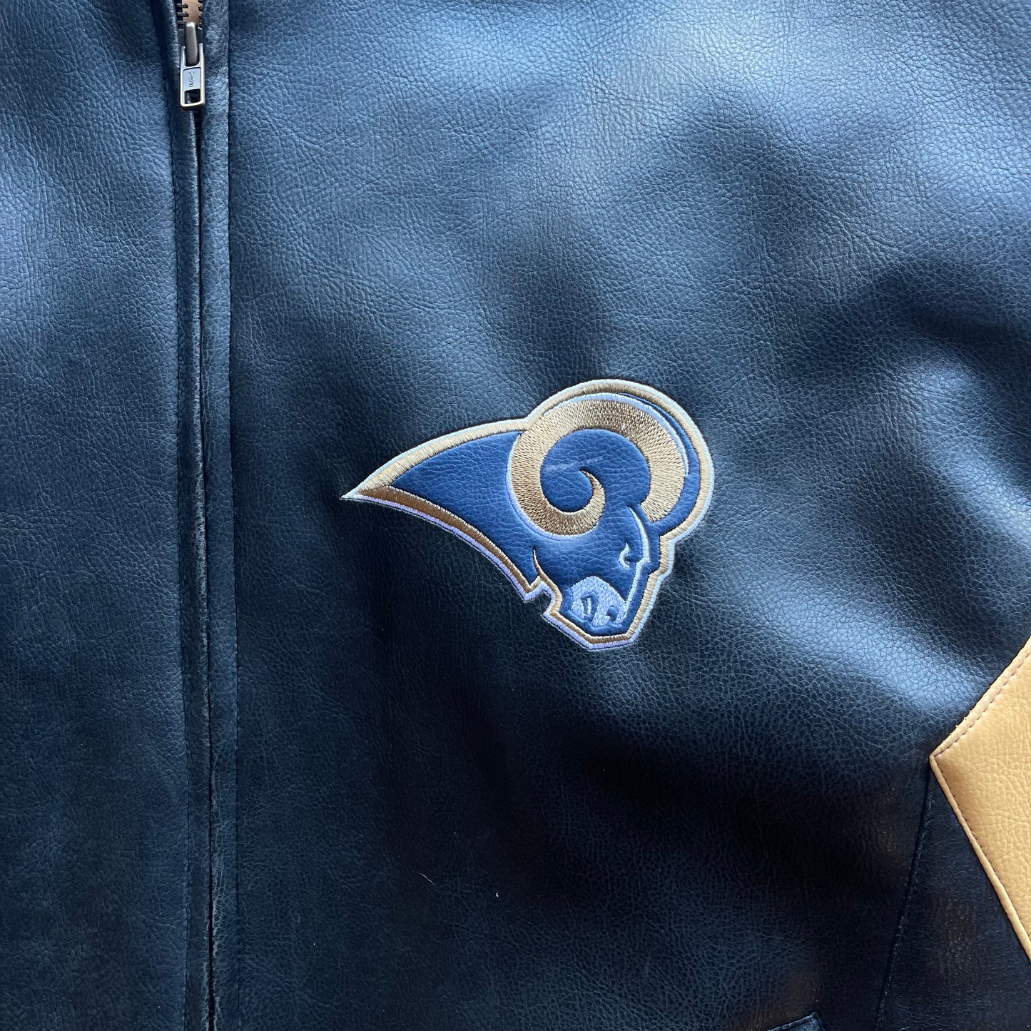 (XL) Vintage St. Louis Rams Leather Jacket