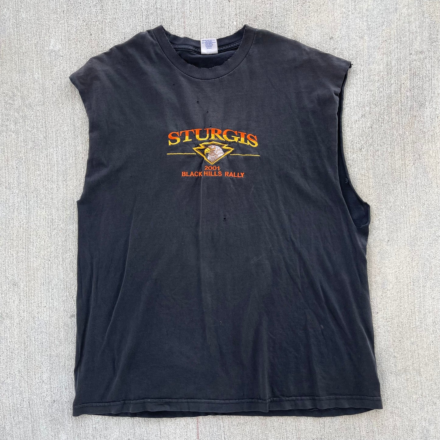 (XL) 00s Sturgis Biker Thrashed Tank Tee