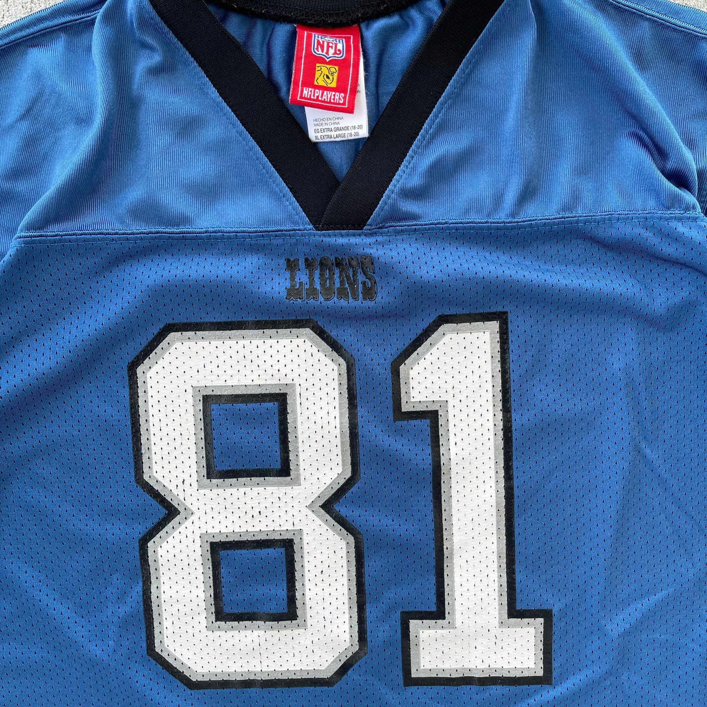 (S) 00s Detroit Lions 'Calvin Johnson' Football Jersey