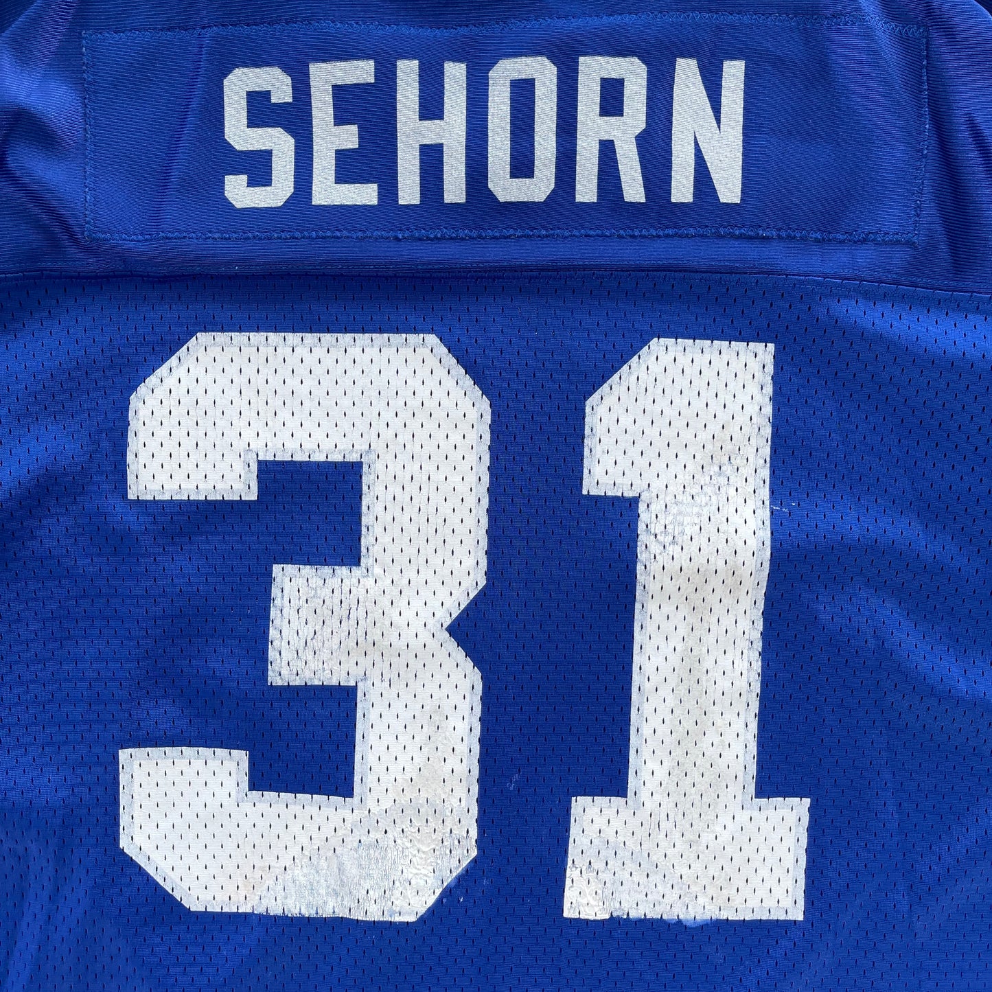 (L) 90s New York Giants 'Jason Sehorn' Football Jersey