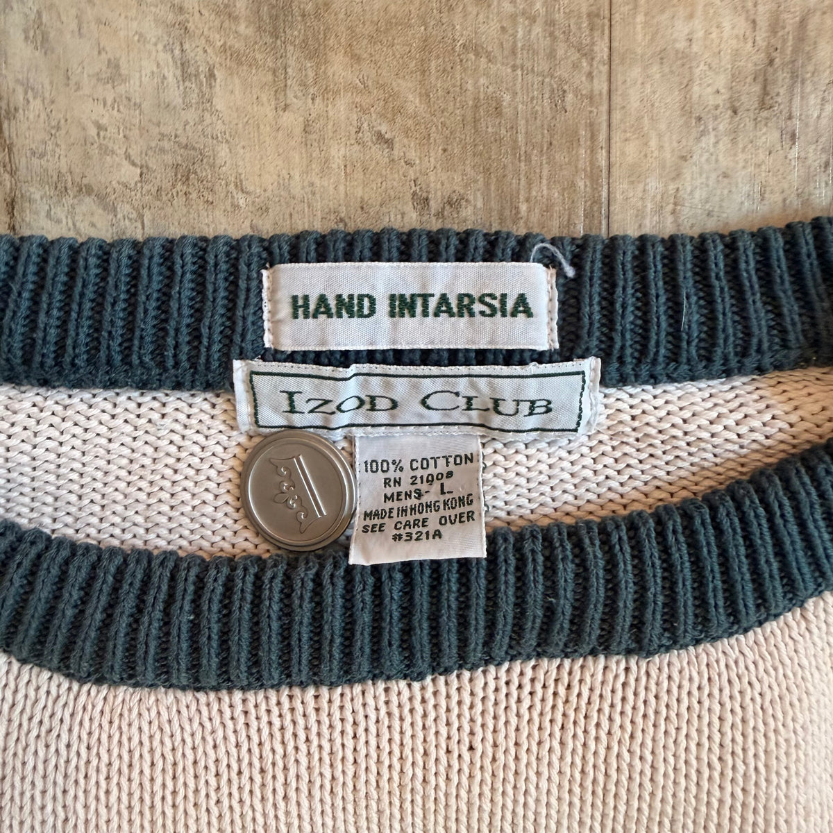(L) Vintage 1992 U.S. Open Pebble Beach Golf Sweater