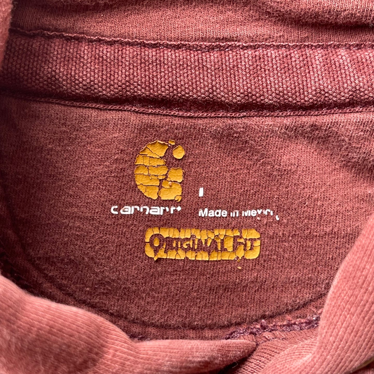 (L) Carhartt Rain Defender Brick Colored Hoodie