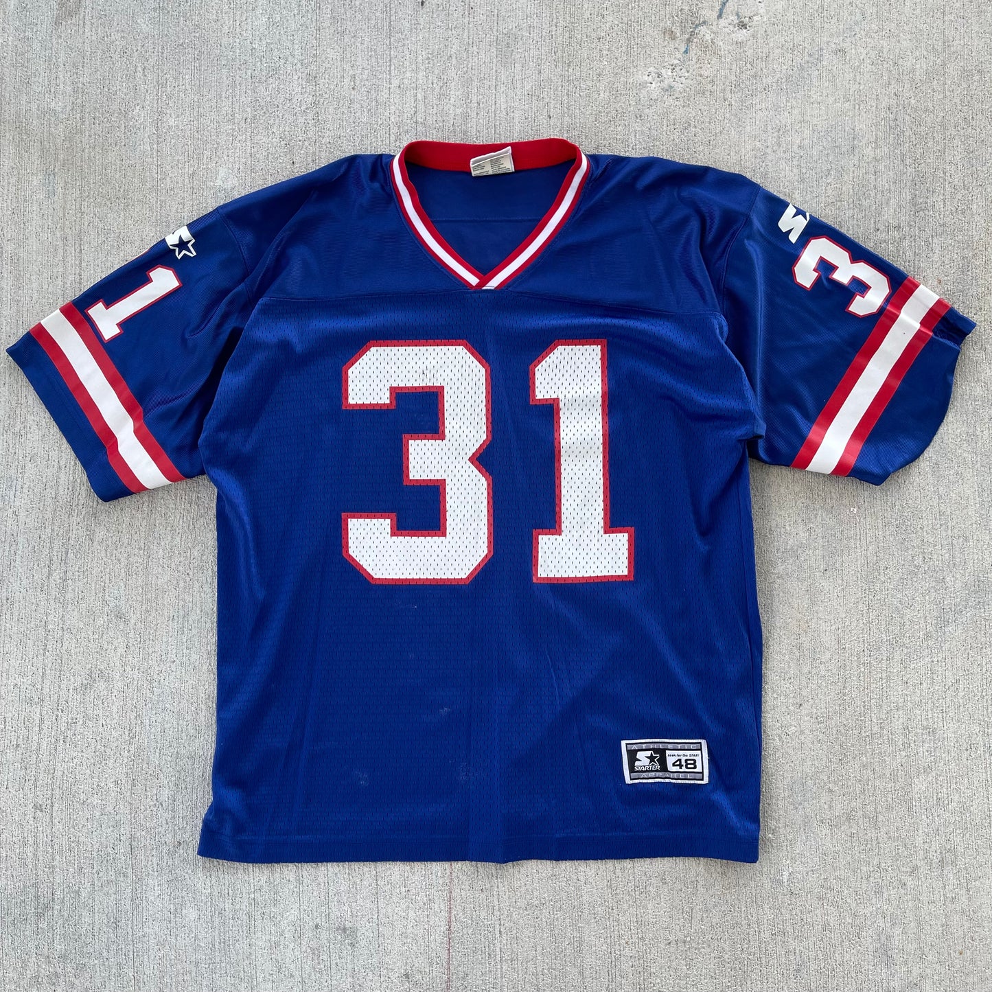 (L) 90s New York Giants 'Jason Sehorn' Football Jersey