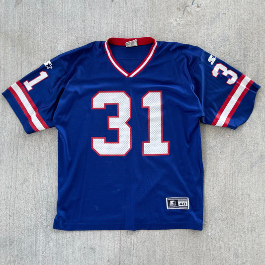 (L) 90s New York Giants 'Jason Sehorn' Football Jersey