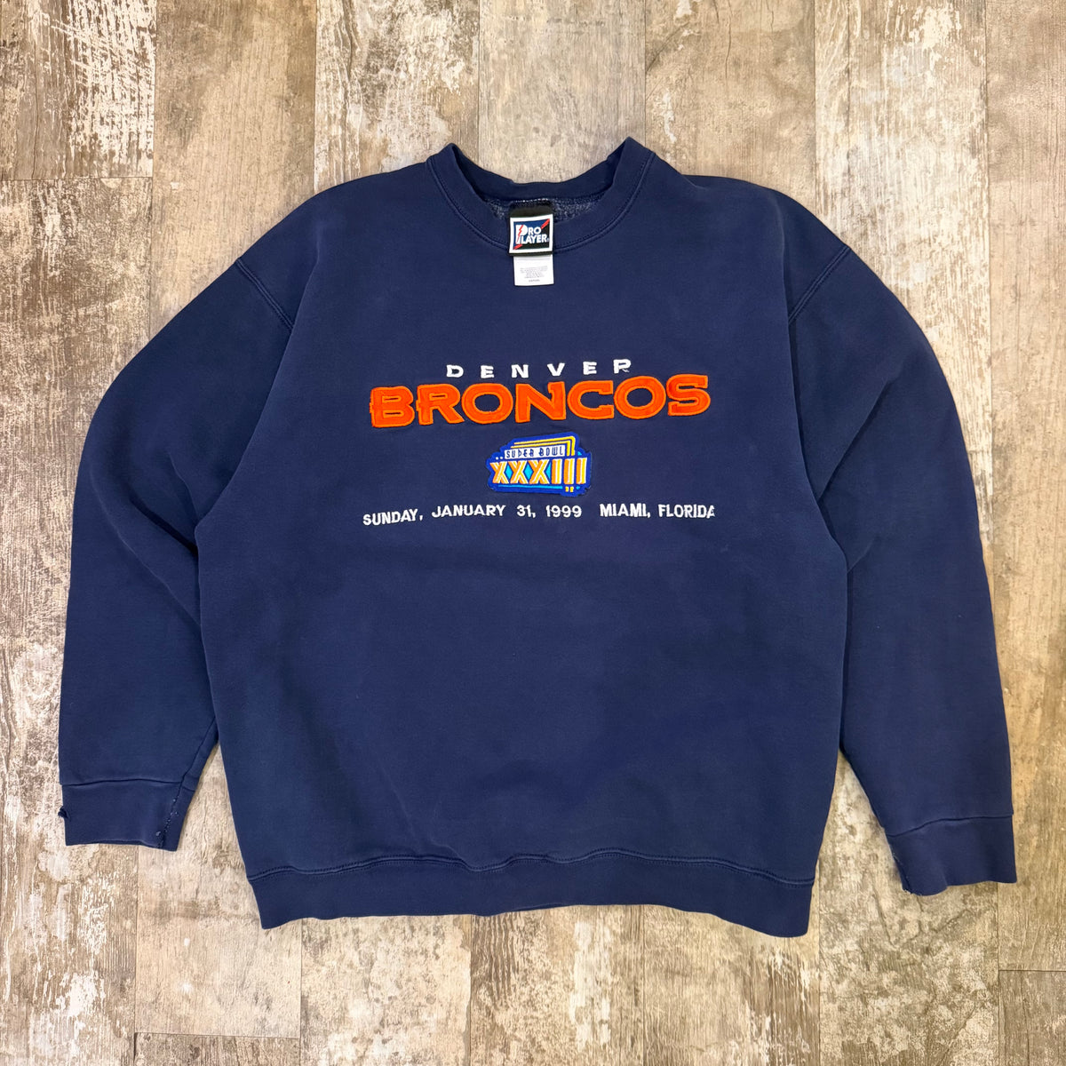 (XL) Vintage 1999 Denver Broncos Super Bowl Crewneck