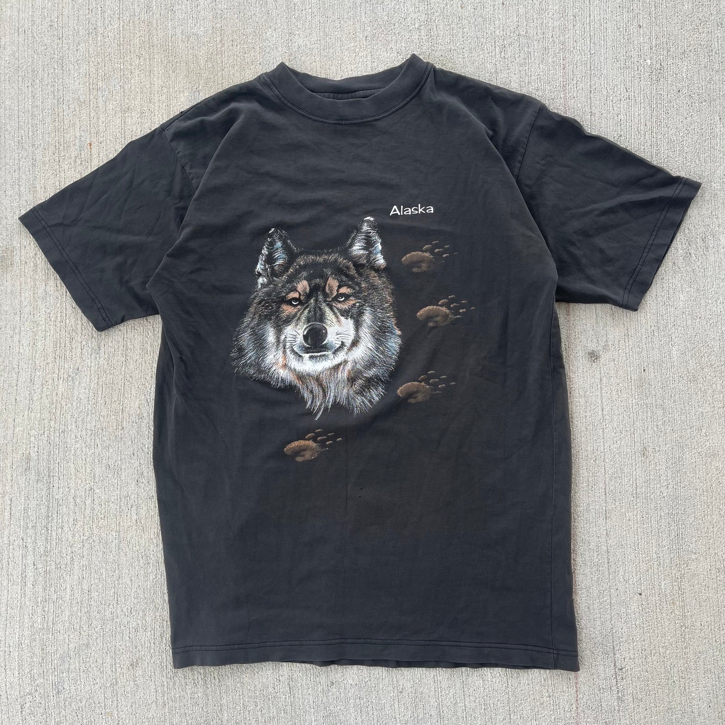 (M) 90s Alaska Wolf Tee