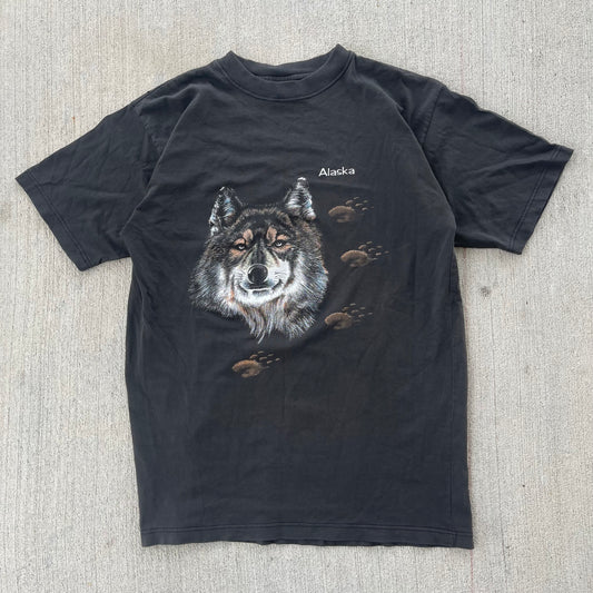 (M) 90s Alaska Wolf Tee