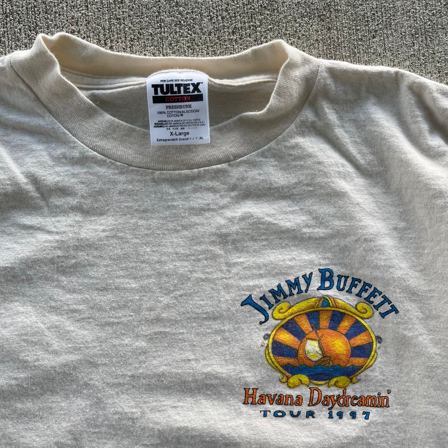 (L) 1997 Jimmy Buffett Havana Daydreamin' Tour Tee
