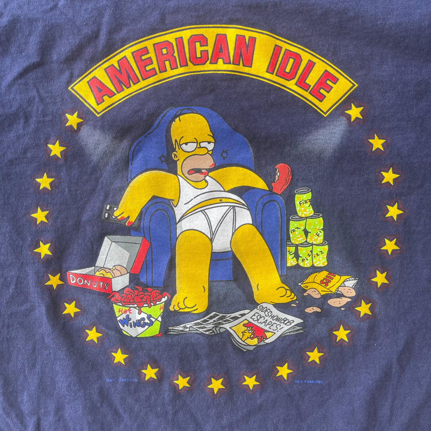 (S/M) ‘03 The Simpsons Homer “American Idle” Tee