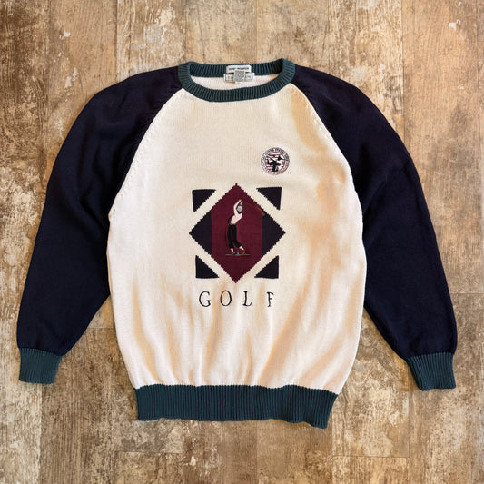 (L) Vintage 1992 U.S. Open Pebble Beach Golf Sweater