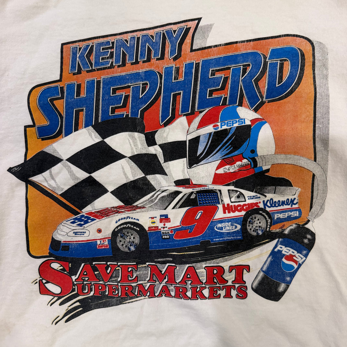 (M) Vintage Nascar Kenny Shepherd Racing Shirt