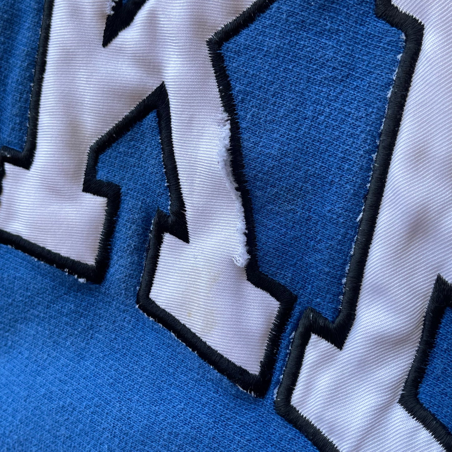 (L) Duke University Embroidered Spelled Out Hoodie