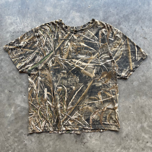(L/XL) Hunting Camo Cropped Fit Tee