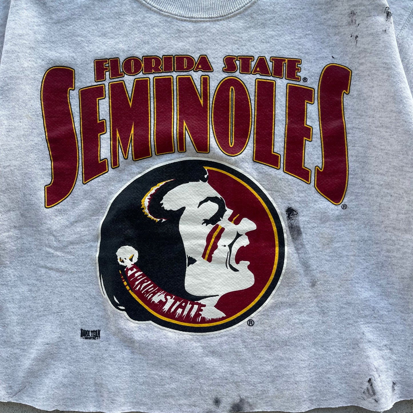 (S/M) 90s Florida State Seminoles Cropped Sweatshirt