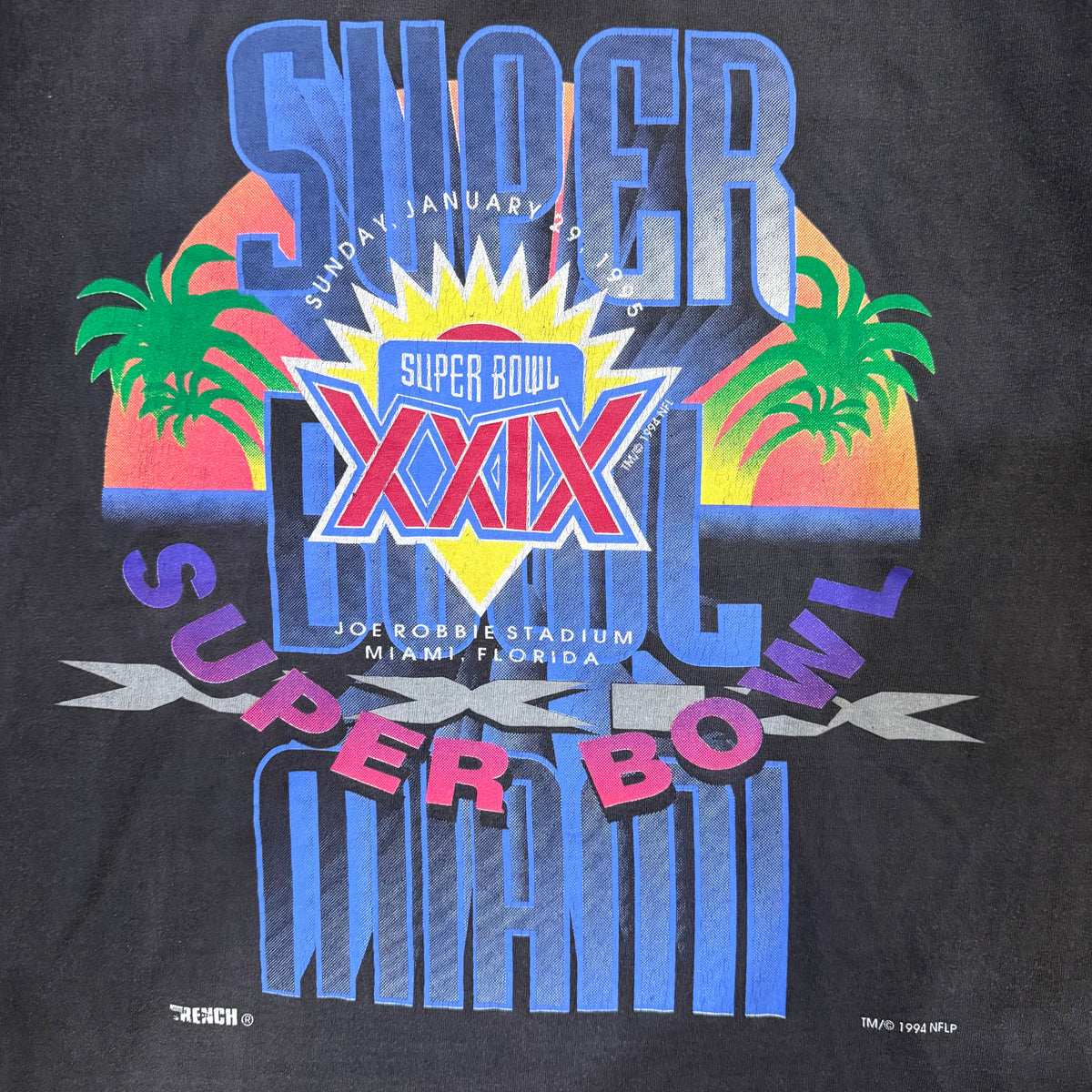 (L) Vintage 1994 Super Bowl Miami Shirt