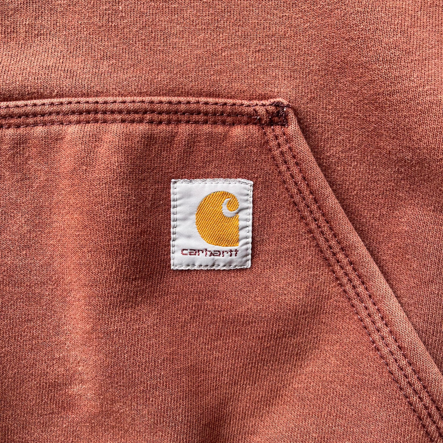 (L) Carhartt Rain Defender Brick Colored Hoodie