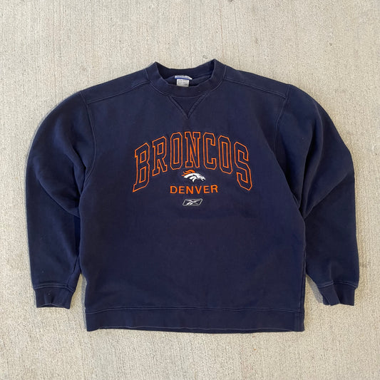 (M) 00s Denver Broncos Reebok Crewneck