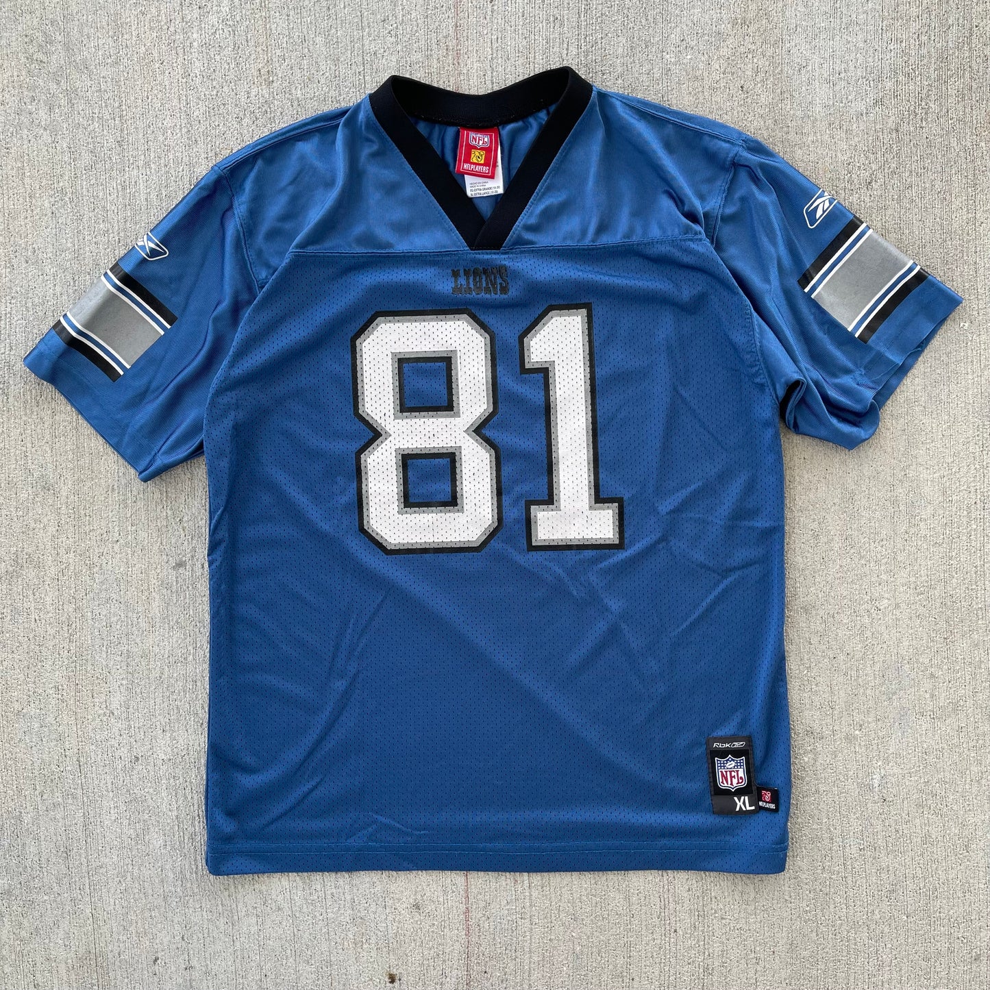 (S) 00s Detroit Lions 'Calvin Johnson' Football Jersey