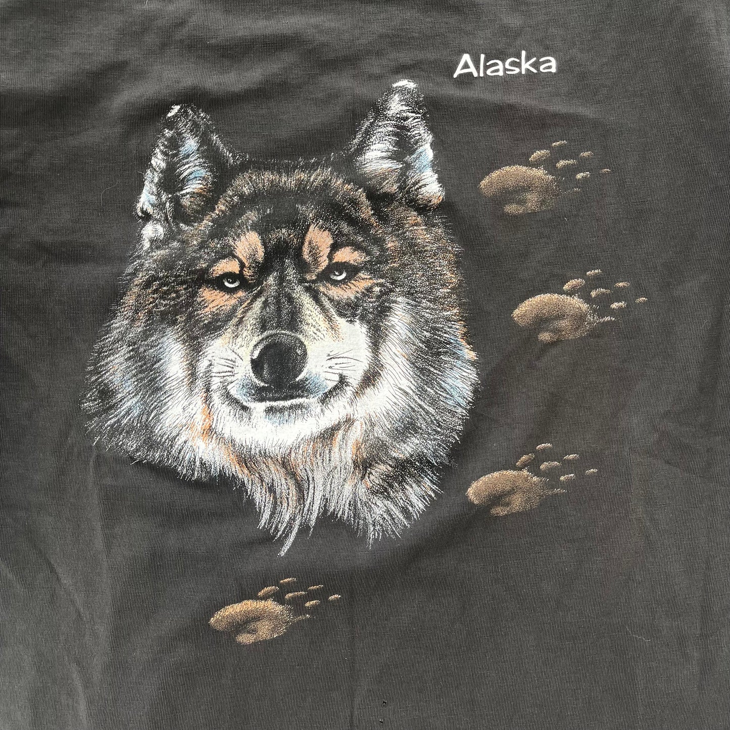 (M) 90s Alaska Wolf Tee