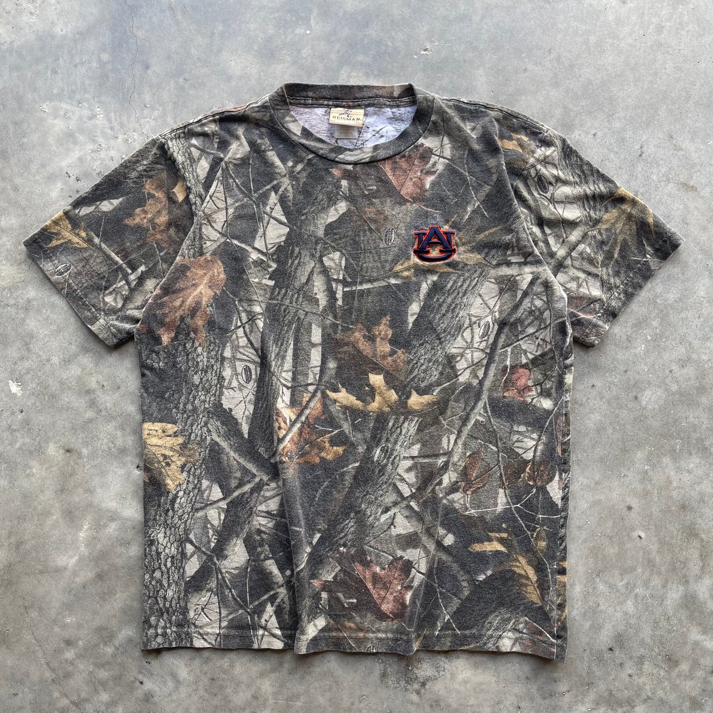 (L/XL) Auburn University Embroidered Hunting Camo Tee