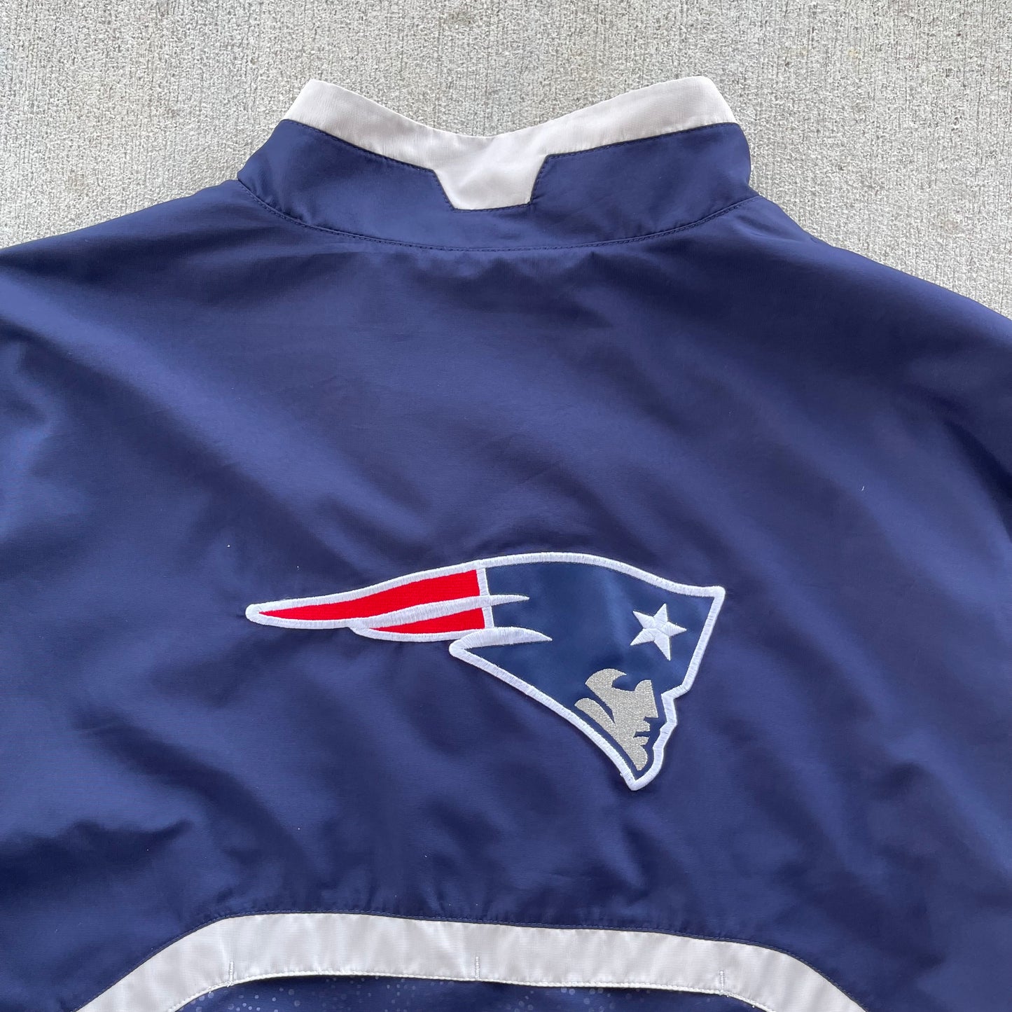 (XL) 00s New England Patriots Quarter Zip Pullover