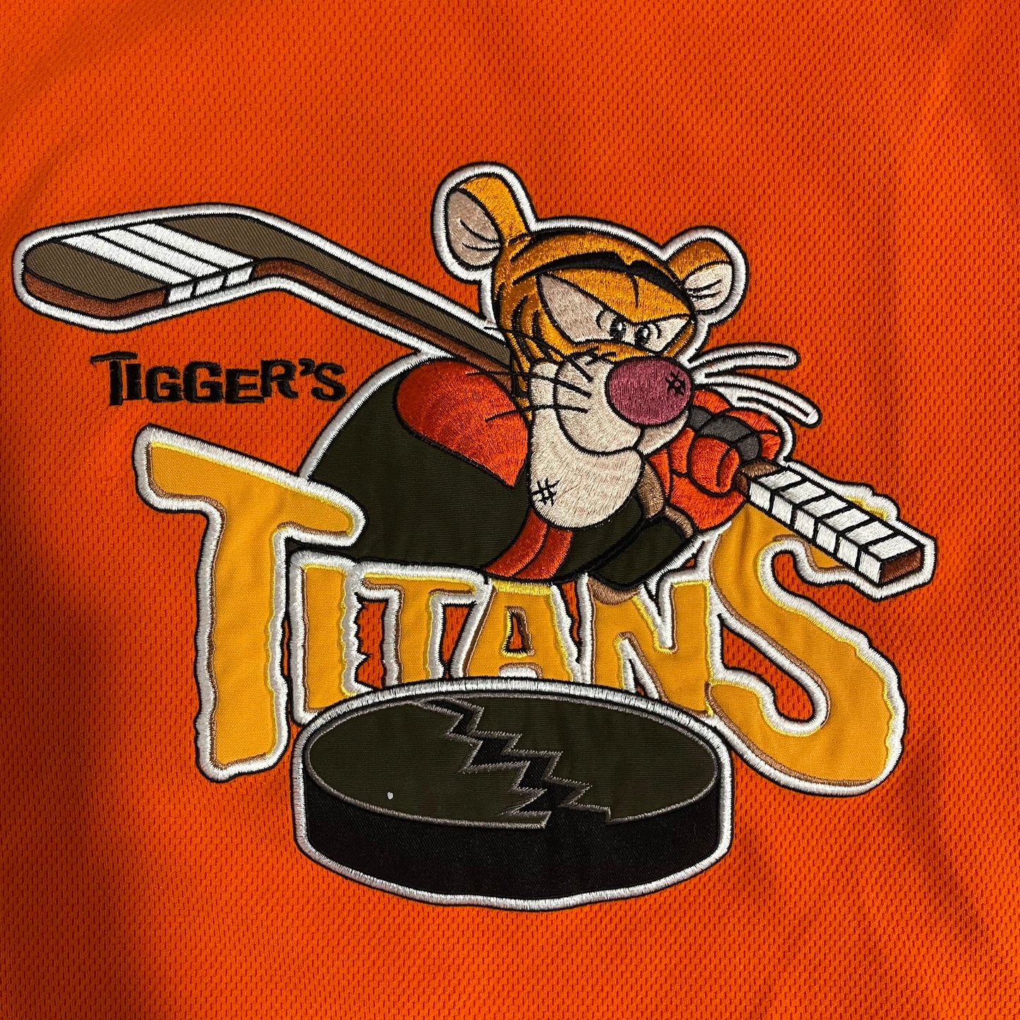 (XL) 00s Disney Tigger Hockey Jersey