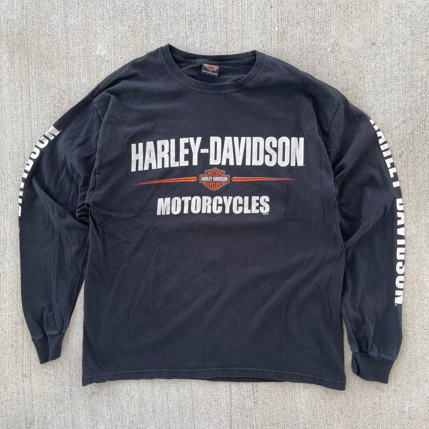 (M) 00s Harley Davidson 'Sioux Falls' Long Sleeve Tee