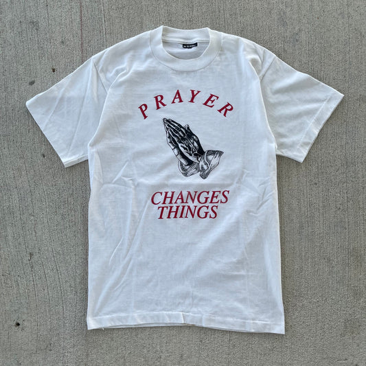 (S) 90s 'Prayer Changes Things' Jesus Tee