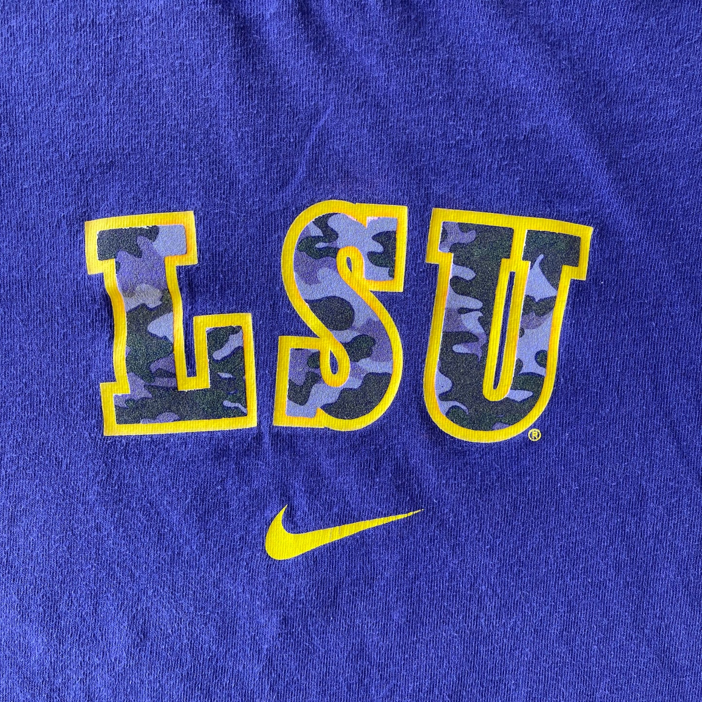 (M) 00s Nike LSU Tigers Center Swoosh Tee
