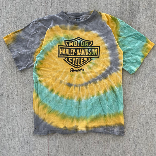 (S) 00s Harley Davidson Tie Dye 'Jamaica' Tee