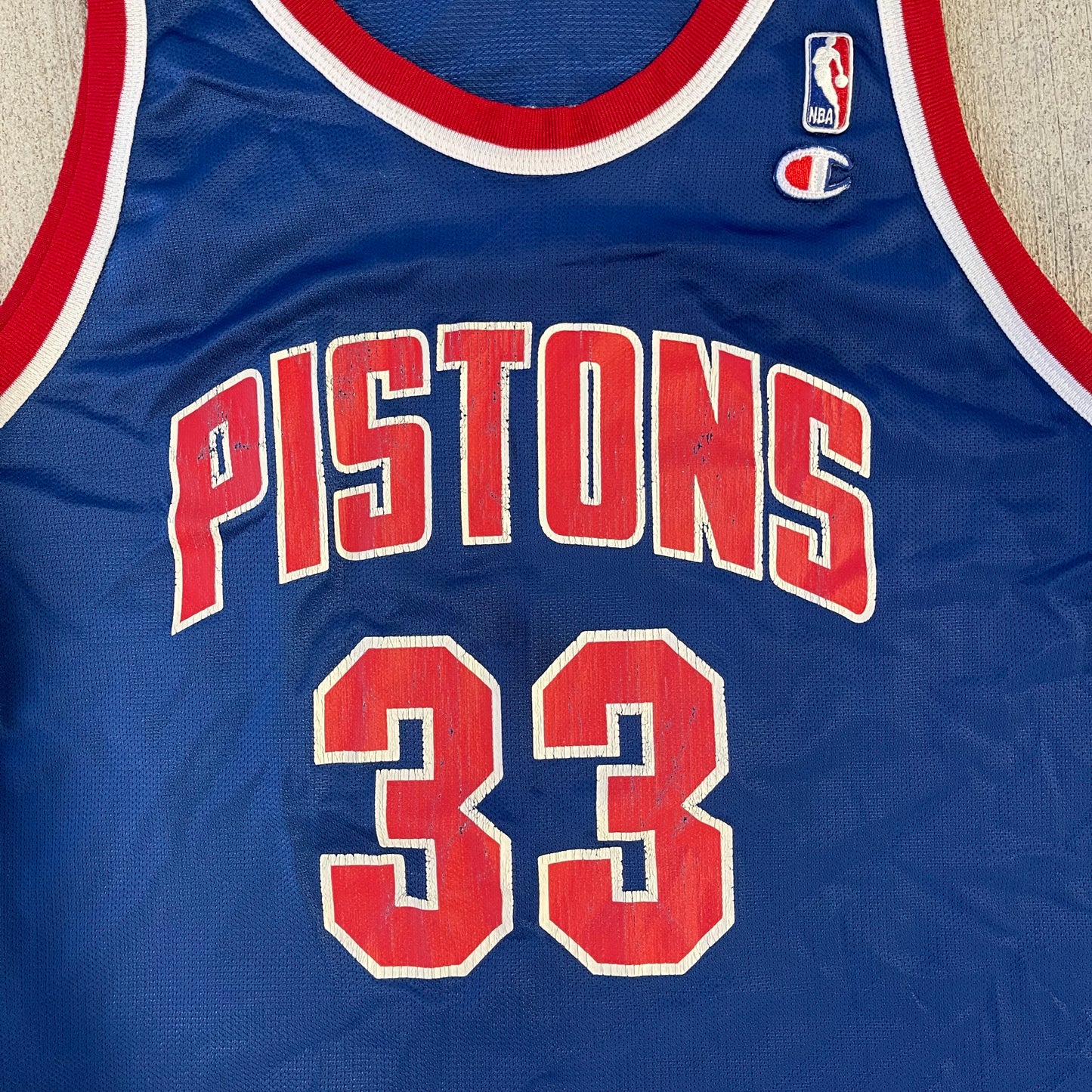 (L) 90s Detroit Pistons 'Grant Hill' Basketball Jersey